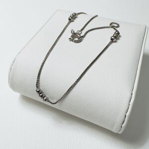 925 Arezzo Italy Sterling Silver 10" Chain Ankle Bracelet Ball Stations Vintage